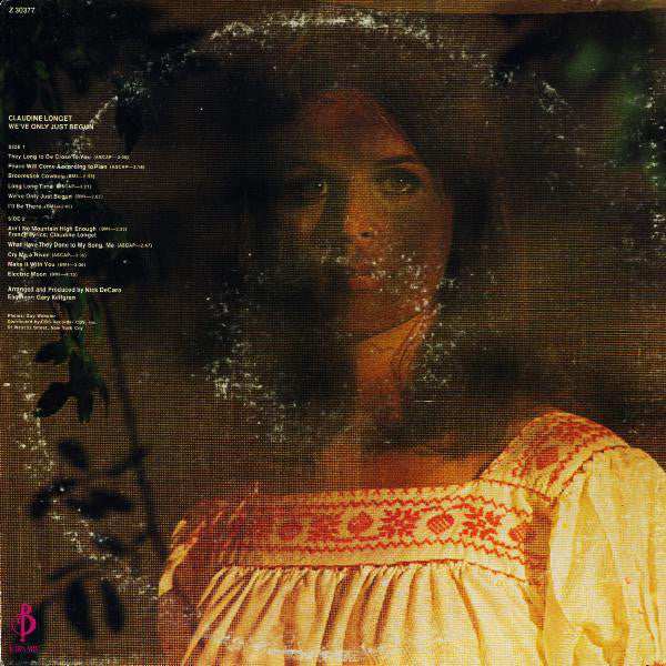 Claudine Longet : We've Only Just Begun (LP, Album, Ter)