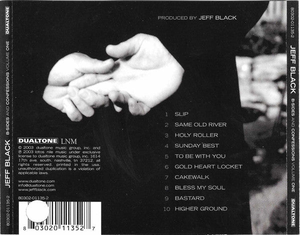 Jeff Black : B-Sides And Confessions: Volume One (CD, Album)