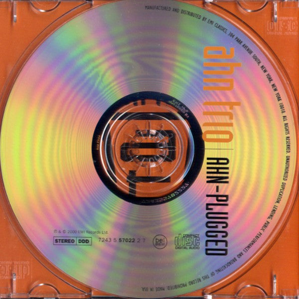 Ahn Trio : Ahn-Plugged (CD, Album)