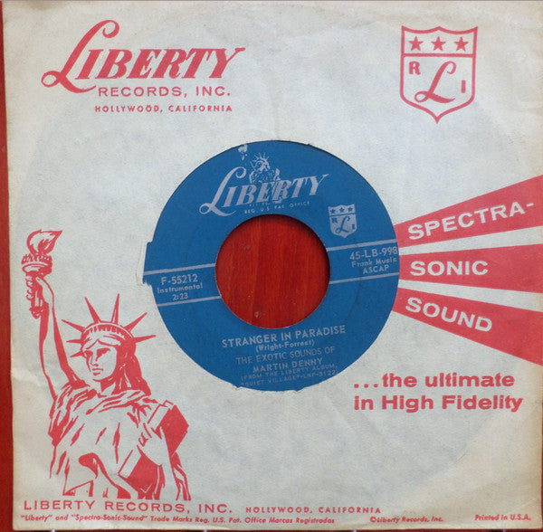 Martin Denny : The Enchanted Sea / Stranger In Paradise (7")