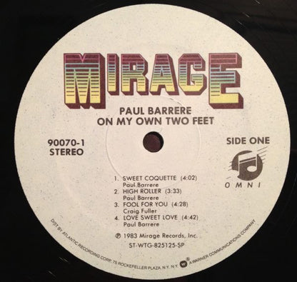 Paul Barrere : On My Own Two Feet (LP, Album, SP )