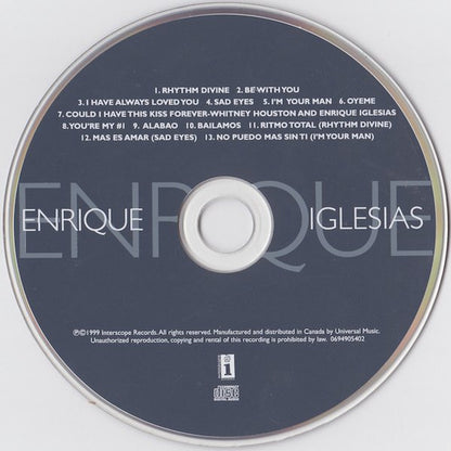 Enrique Iglesias : Enrique (CD, Album)