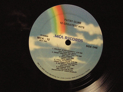 Patsy Cline : 12 Greatest Hits (LP, Comp, Club, RE)