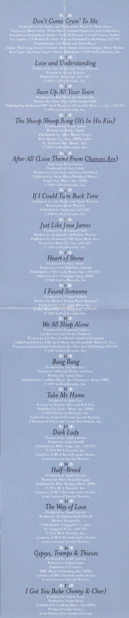 Cher : If I Could Turn Back Time - Cher's Greatest Hits (CD, Comp, Club)