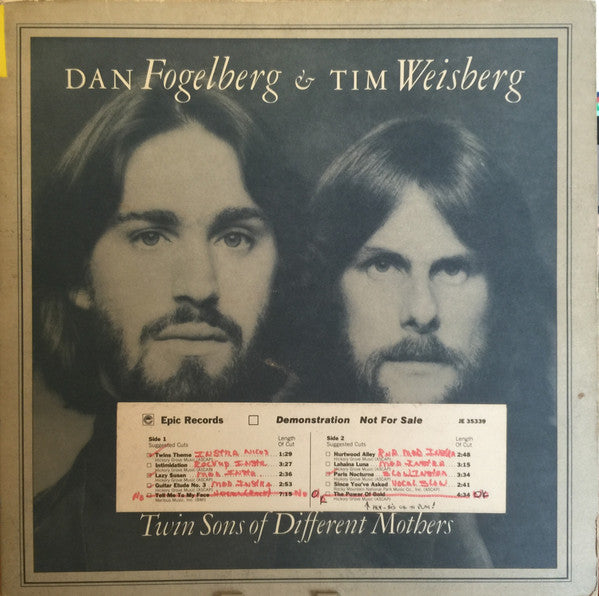 Dan Fogelberg & Tim Weisberg : Twin Sons Of Different Mothers (LP, Album, Promo, San)