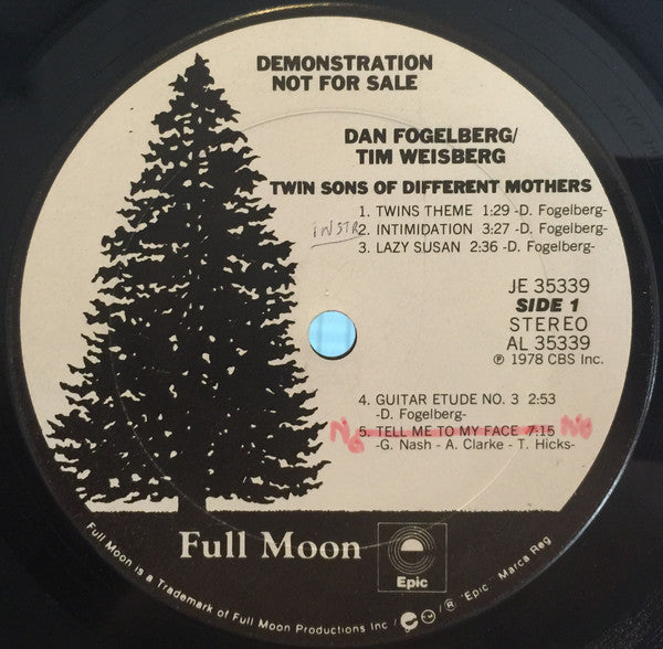 Dan Fogelberg & Tim Weisberg : Twin Sons Of Different Mothers (LP, Album, Promo, San)