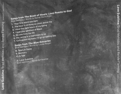 Brad Mehldau and Renée Fleming : Love Sublime (CD, Album, O-c)