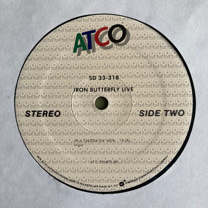 Iron Butterfly : Live (LP, Album, RE, Spe)