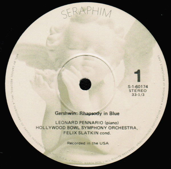 George Gershwin - Leonard Pennario - Felix Slatkin And The Hollywood Bowl Symphony Orchestra : Rhapsody In Blue / An American In Paris (LP)