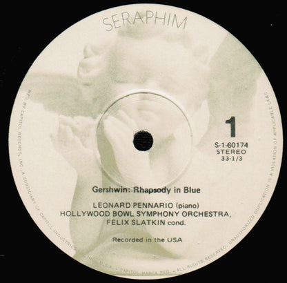 George Gershwin - Leonard Pennario - Felix Slatkin And The Hollywood Bowl Symphony Orchestra : Rhapsody In Blue / An American In Paris (LP)