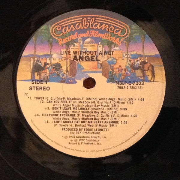 Angel (24) : Live Without A Net (2xLP, Album, Gat)
