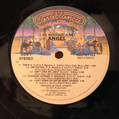 Angel (24) : Live Without A Net (2xLP, Album, Gat)