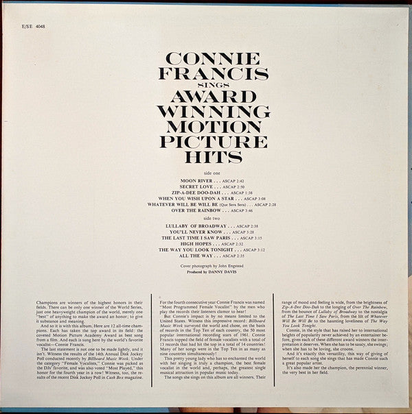 Buy Connie Francis : Sings Award Winning Motion Picture Hits (LP, Album, Mono, MGM) Online for a great price – The Turntable Store buy-connie-francis-sings-award-winning-motion-picture-hits-lp-album-mono-mgm-online-for-a-great-price-the-turntable-store