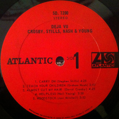 Crosby, Stills, Nash & Young : Déjà Vu (LP, Album, Gat)