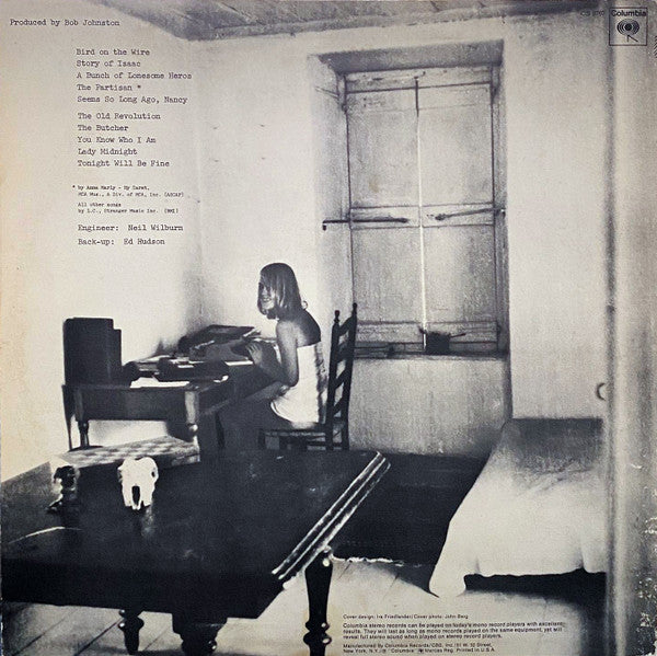 Leonard Cohen : Songs From A Room (LP, Album, RE)