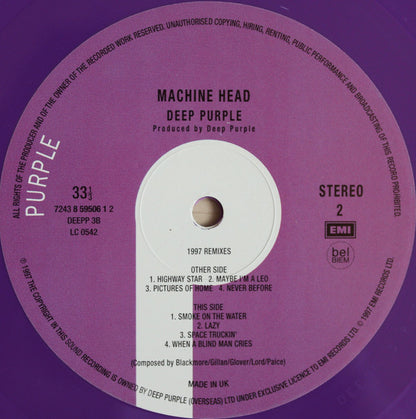 Deep Purple : Machine Head (2xLP, Album, Ltd, RE, Pur)