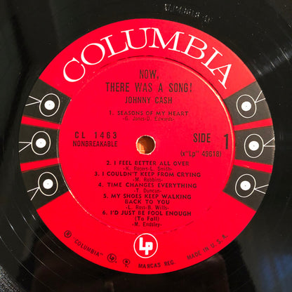Johnny Cash : Now, There Was A Song! (LP, Album, Mono)