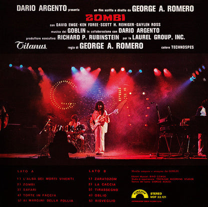 Goblin : Zombi (Colonna Sonora Originale Del Film) (LP, Album, Whi)