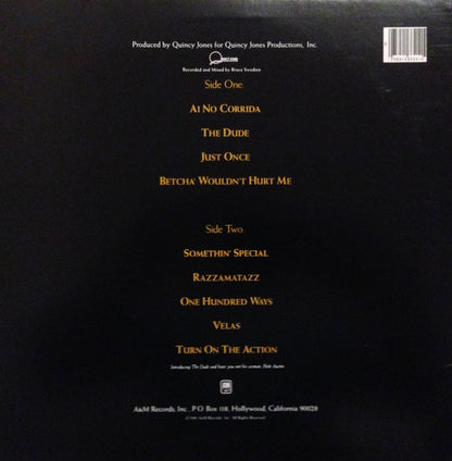 Quincy Jones : The Dude (LP, Album, x -)