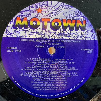 Various : A Fine Mess (Original Motion Picture Soundtrack) (LP, Album, Comp, SRP)