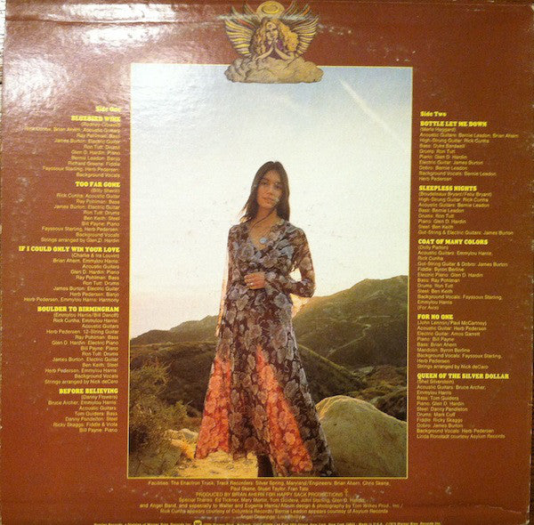 Emmylou Harris : Pieces Of The Sky (LP, Album, RE, Win)