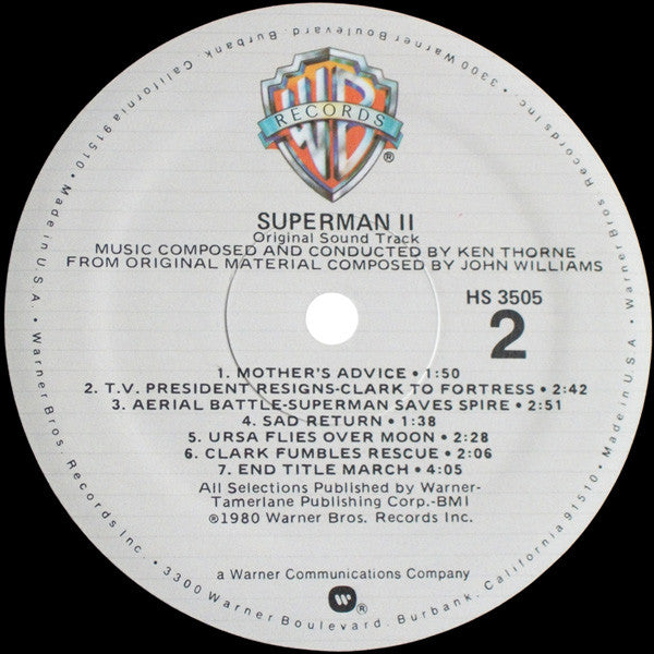Buy Ken Thorne : Superman II (Original Sound Track) (LP, Album