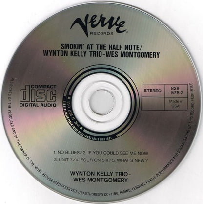 Wynton Kelly Trio - Wes Montgomery : Smokin' At The Half Note (CD, Album, RE, RM, PMD)