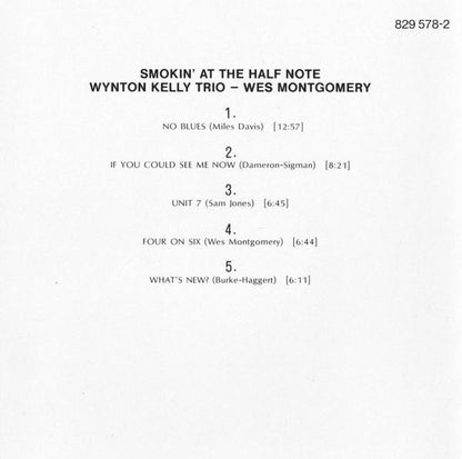 Wynton Kelly Trio - Wes Montgomery : Smokin' At The Half Note (CD, Album, RE, RM, PMD)