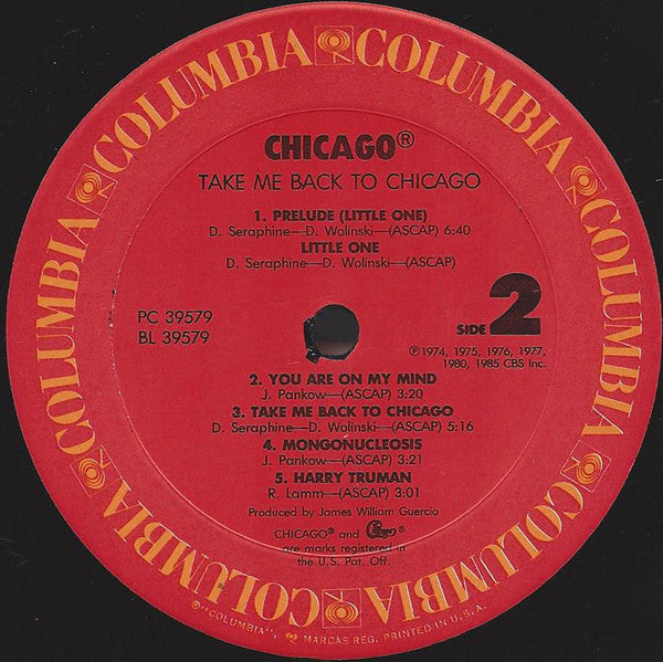 Chicago (2) : Take Me Back To Chicago (LP, Comp)