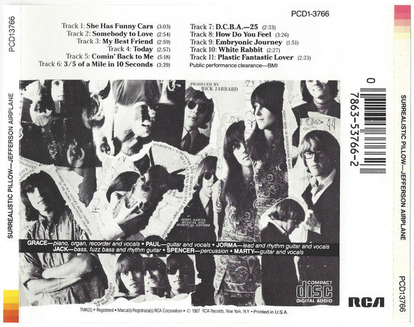 Jefferson Airplane : Surrealistic Pillow (CD, Album, RE)