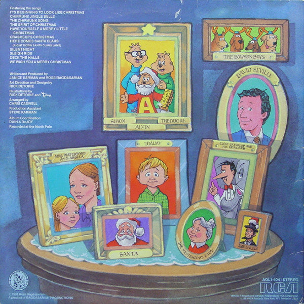The Chipmunks : A Chipmunk Christmas (LP, Gat)