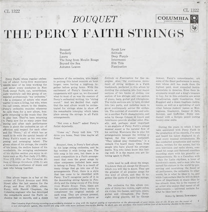 The Percy Faith Strings : Bouquet (LP, Album, Mono)