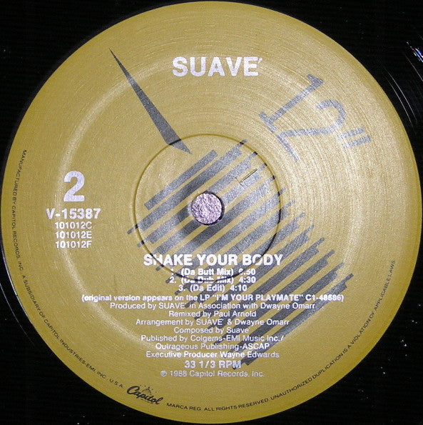 Suavé : Shake Your Body (12")