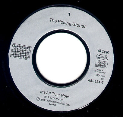 The Rolling Stones : It's All Over Now (7", Single, RE)