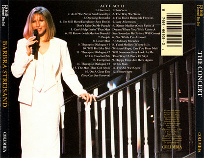Barbra Streisand : The Concert (Recorded Live At Madison Square Garden New York City) (2xCD, Album)