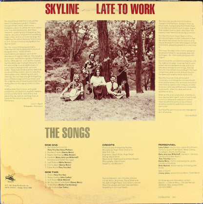 Skyline (17) : Late To Work (LP, Album)