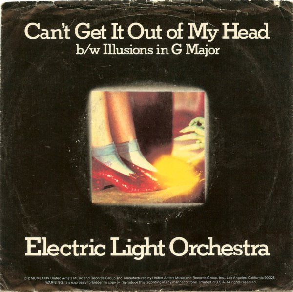 Electric Light Orchestra : Can't Get It Out Of My Head (7", Single, Styrene, Ter)