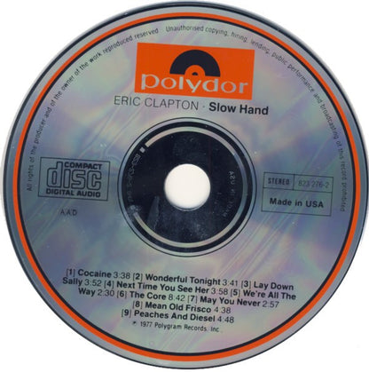 Eric Clapton : Slowhand (CD, Album, RE)