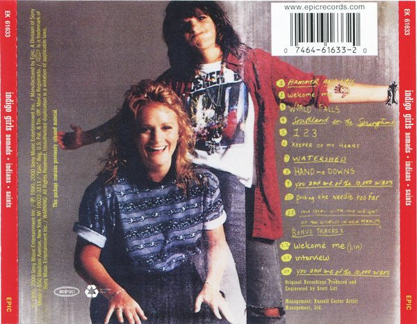 Indigo Girls : Nomads • Indians • Saints (CD, Album, RE, RM)