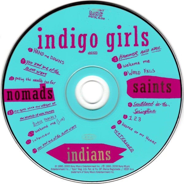 Indigo Girls : Nomads • Indians • Saints (CD, Album, RE, RM)