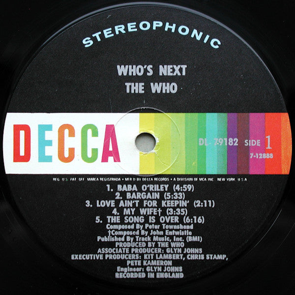 Who's Next / The Who 【レコード】 The Who Who's next (Remastered Original Album) Half-Speed Mastered