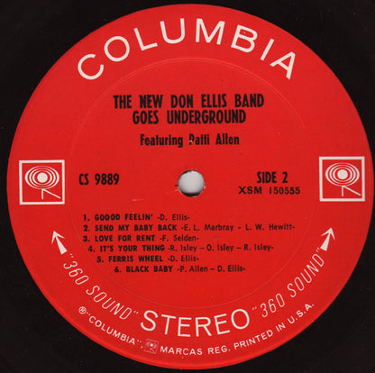 The New Don Ellis Band Featuring: Patti Allen : The New Don Ellis Band Goes Underground (LP, Album)