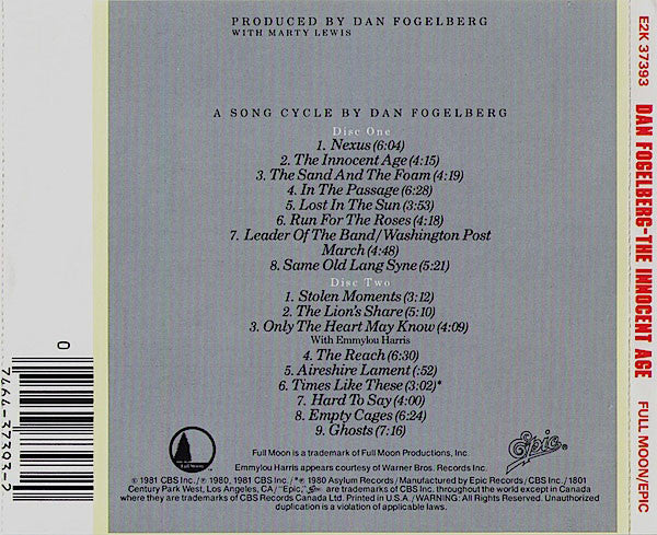 Dan Fogelberg : The Innocent Age (2xCD, Album)
