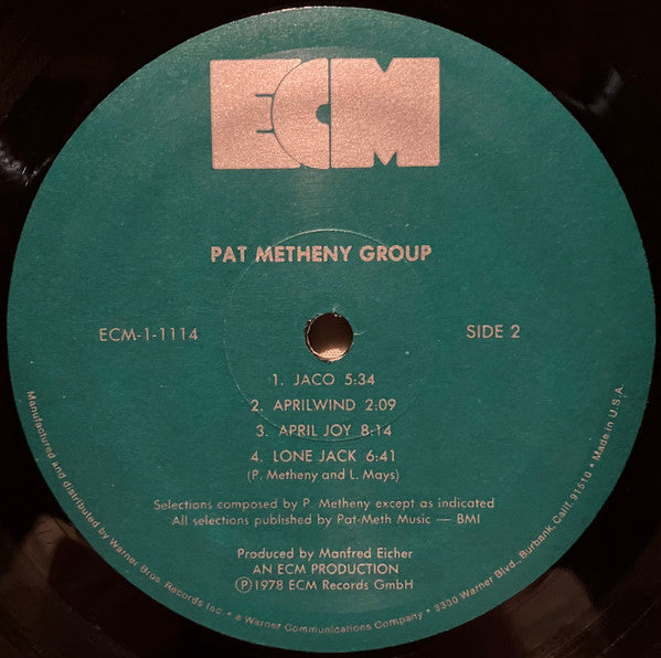 Pat Metheny Group : Pat Metheny Group (LP, Album)