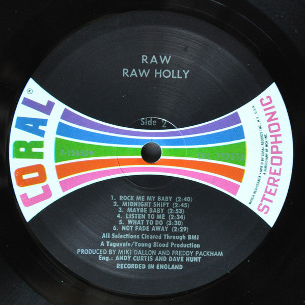 Raw (22) : Raw Holly (LP, Album)