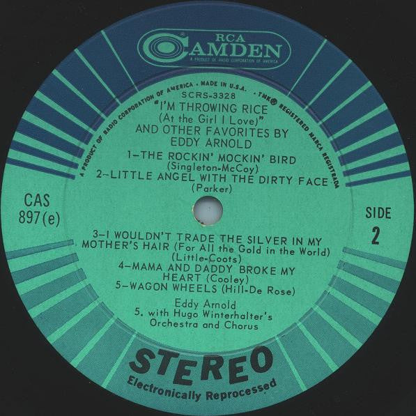 Eddy Arnold : I'm Throwing Rice (At The Girl I Love) And Other Favorites By  Eddy Arnold (LP, Album)