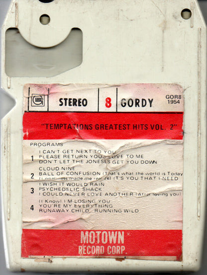 The Temptations : Greatest Hits Vol. 2 (8-Trk, Comp, Whi)