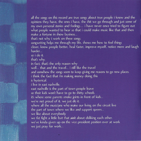 Todd Snider : East Nashville Skyline (CD, Album)