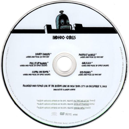 Indigo Girls : All That We Let In (CD + DVD-V, Promo, NTSC + Album)