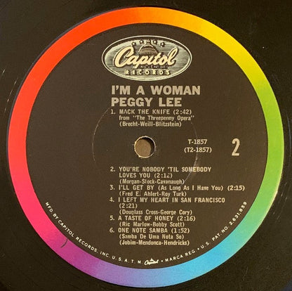 Peggy Lee : I'm A Woman (LP, Album, Mono, Los)